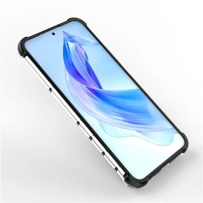 For Honor 90 Lite 5G Cover Anti-scratch TPU+PC Honeycomb Texture Phone Case