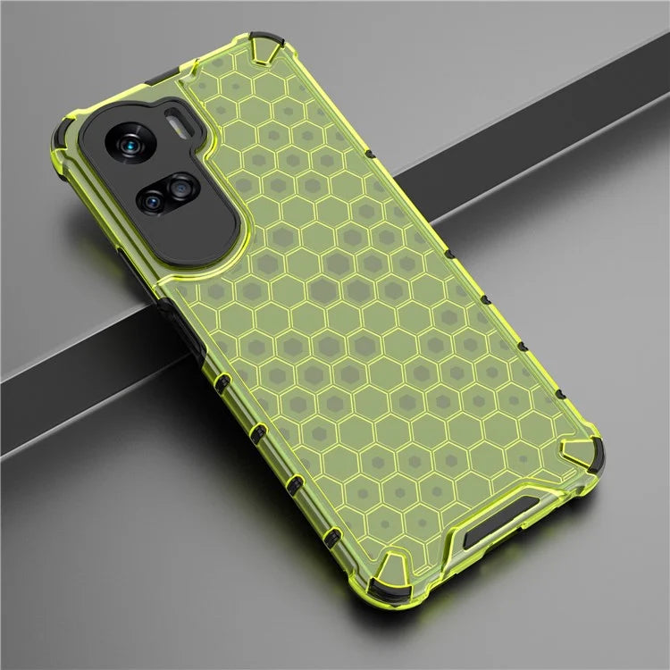 For Honor 90 Lite 5G Cover Anti-scratch TPU+PC Honeycomb Texture Phone Case