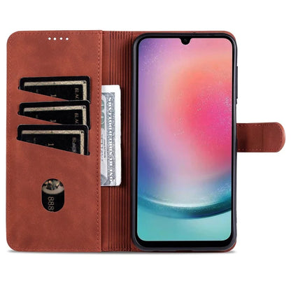 AZNS For Samsung Galaxy A25 5G (Global) (161.0 x 76.5 x 8.3mm) Case Leather Flip Stand Wallet Cover