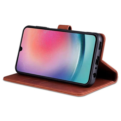 AZNS For Samsung Galaxy A25 5G (Global) (161.0 x 76.5 x 8.3mm) Case Leather Flip Stand Wallet Cover