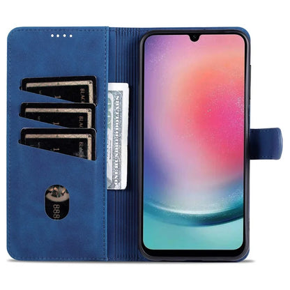 AZNS For Samsung Galaxy A25 5G (Global) (161.0 x 76.5 x 8.3mm) Case Leather Flip Stand Wallet Cover