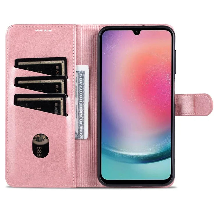 AZNS For Samsung Galaxy A25 5G (Global) (161.0 x 76.5 x 8.3mm) Case Leather Flip Stand Wallet Cover