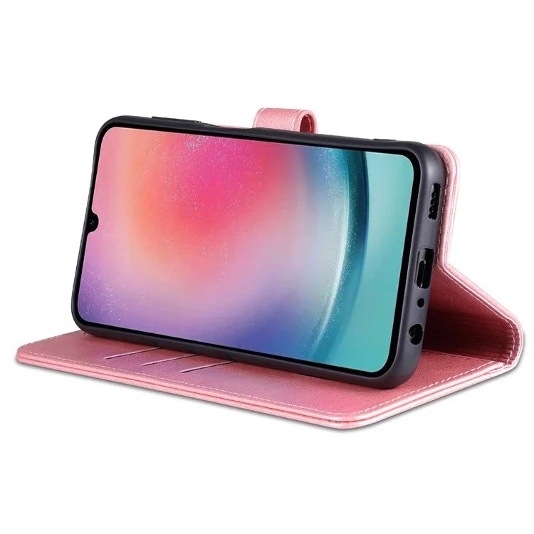 AZNS For Samsung Galaxy A25 5G (Global) (161.0 x 76.5 x 8.3mm) Case Leather Flip Stand Wallet Cover