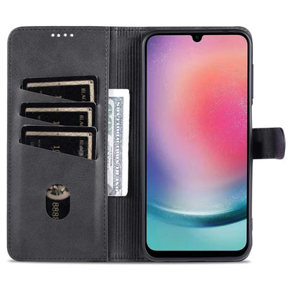 AZNS For Samsung Galaxy A25 5G (Global) (161.0 x 76.5 x 8.3mm) Case Leather Flip Stand Wallet Cover