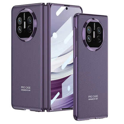 GKK For Huawei Mate X5 Case Clear Tempered Glass Screen Protector Shockproof PC Phone Cover