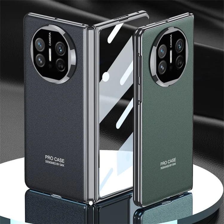 GKK For Huawei Mate X5 Case Clear Tempered Glass Screen Protector Shockproof PC Phone Cover