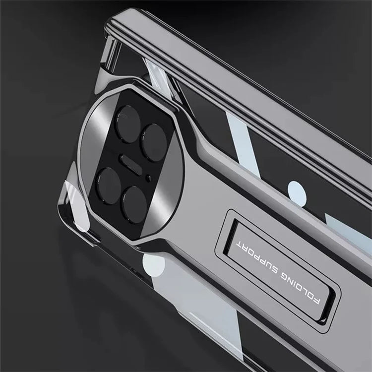 GKK For Huawei Mate X5 Case Anti-Drop Kickstand PC Phone Cover with Clear Screen Protector