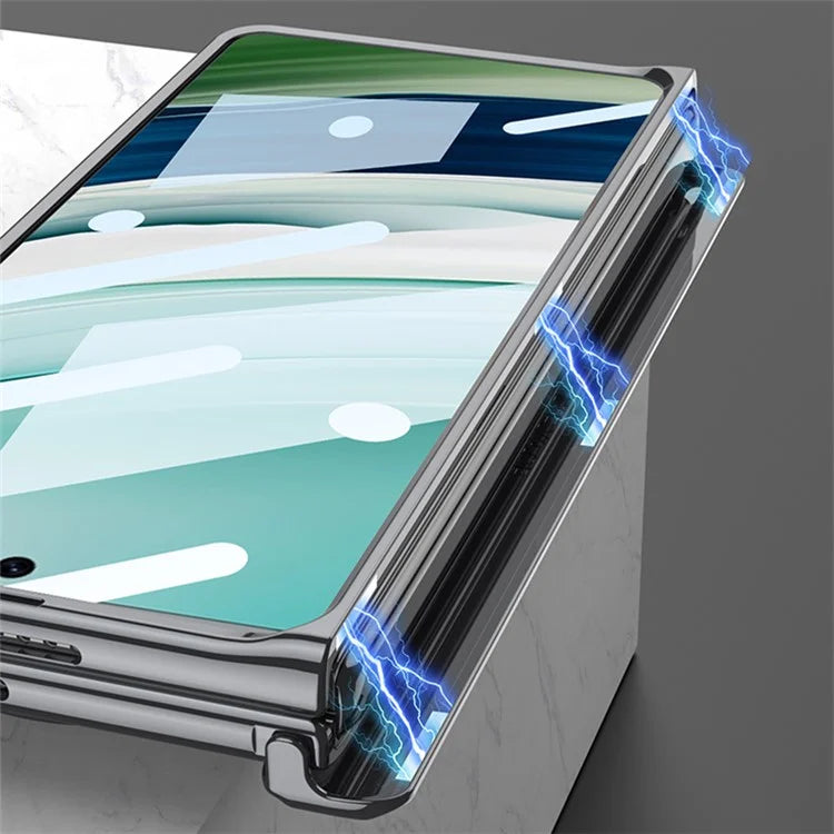 GKK For Huawei Mate X5 Case Anti-Drop Kickstand PC Phone Cover with Clear Screen Protector