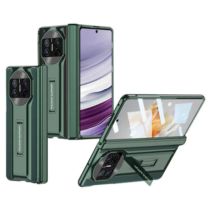 GKK For Huawei Mate X5 Case Anti-Drop Kickstand PC Phone Cover with Clear Screen Protector