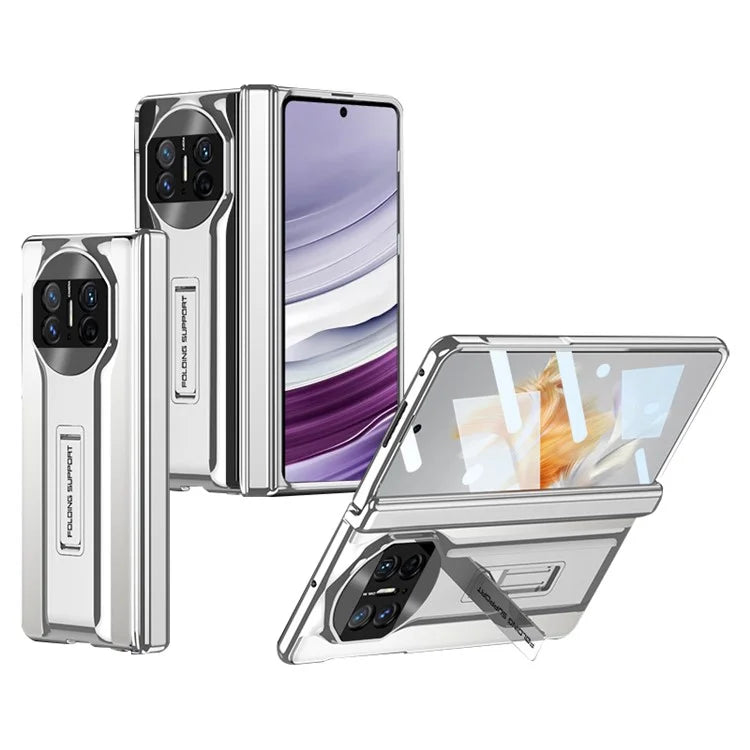 GKK For Huawei Mate X5 Case Anti-Drop Kickstand PC Phone Cover with Clear Screen Protector