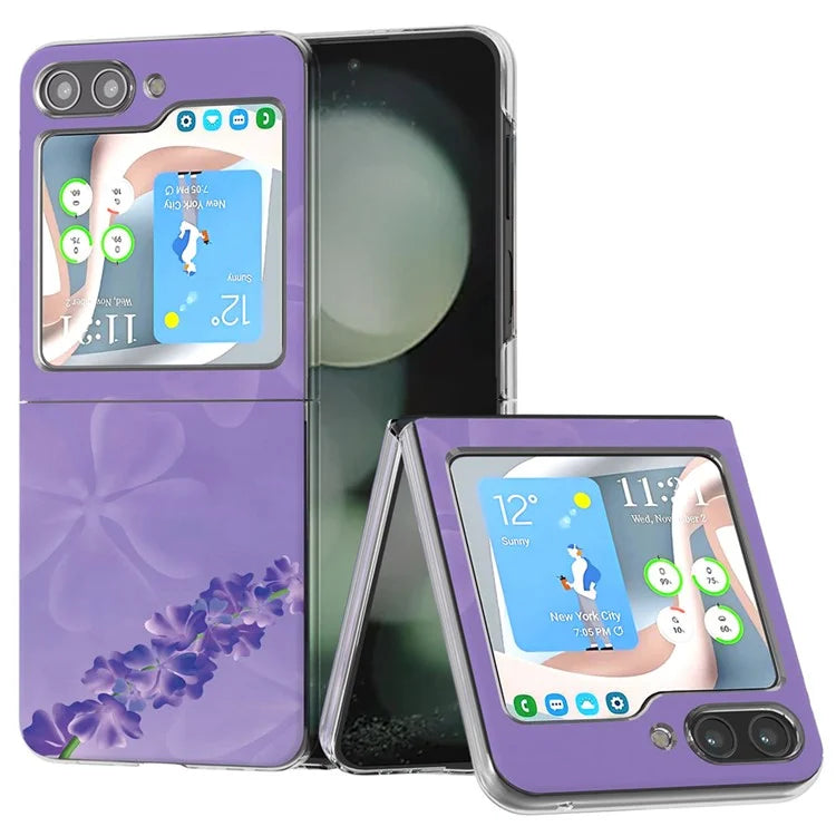 For Samsung Galaxy Z Flip5 5G Case Pattern Printing Anti-Scratch PC Phone Cover