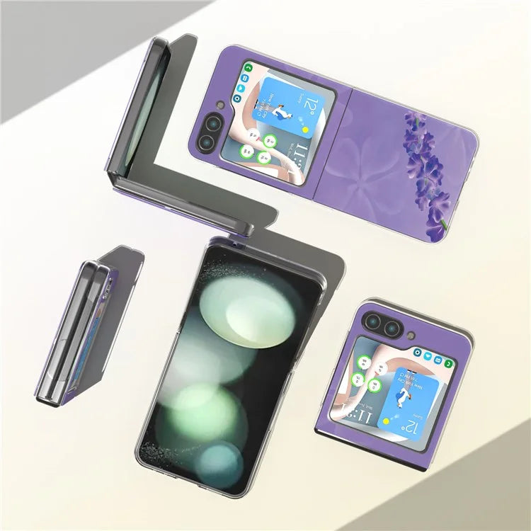 For Samsung Galaxy Z Flip5 5G Case Pattern Printing Anti-Scratch PC Phone Cover