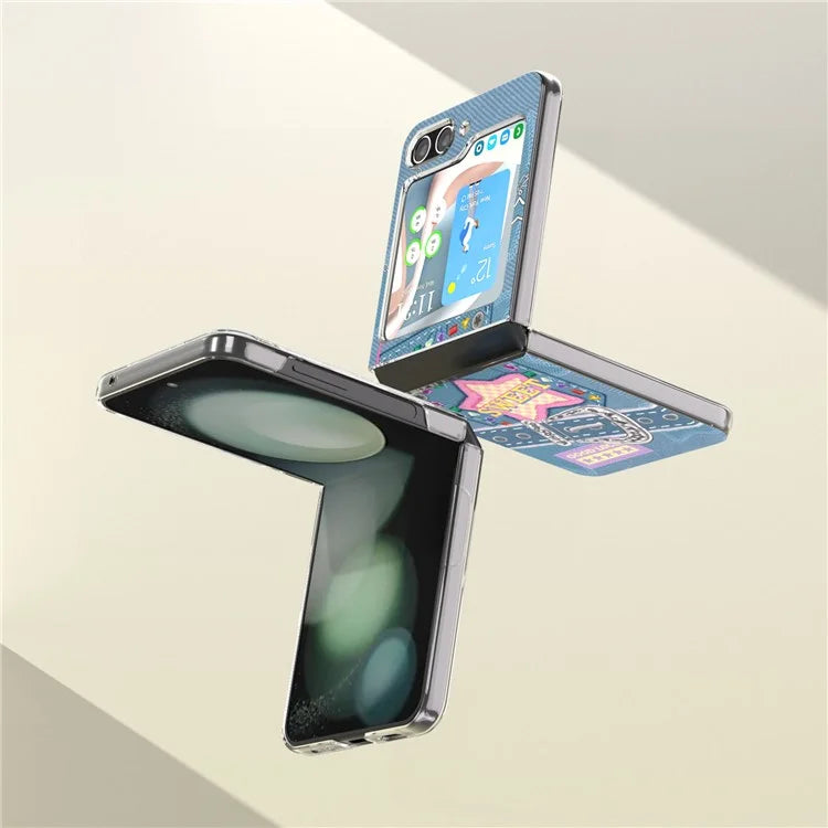 For Samsung Galaxy Z Flip5 5G Case Pattern Printing Anti-Scratch PC Phone Cover