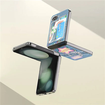 For Samsung Galaxy Z Flip5 5G Case Pattern Printing Anti-Scratch PC Phone Cover