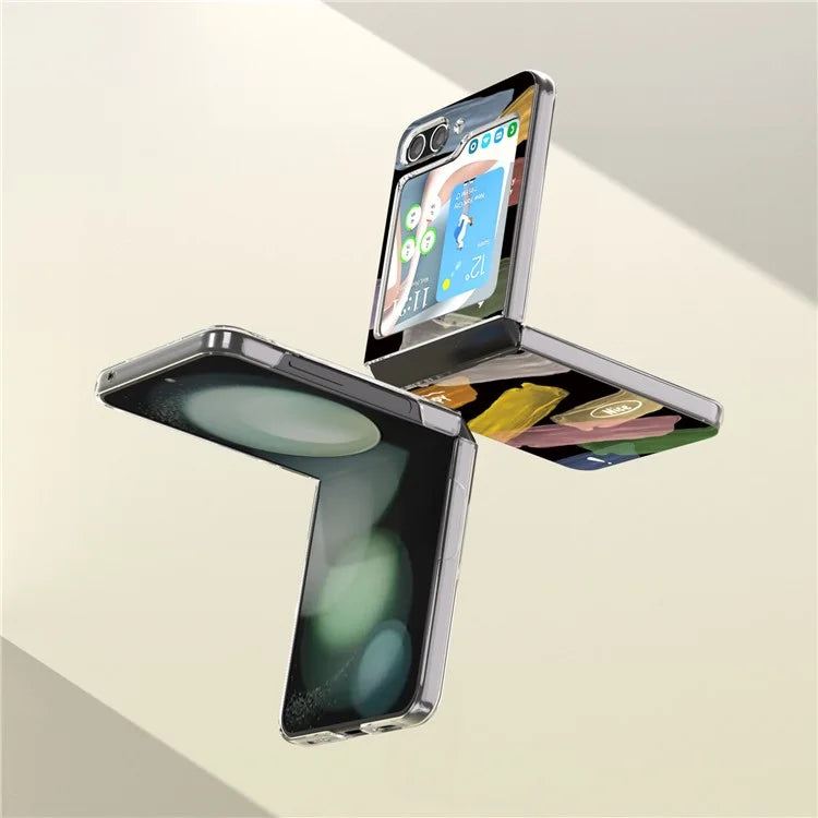 For Samsung Galaxy Z Flip5 5G Case Pattern Printing Anti-Scratch PC Phone Cover