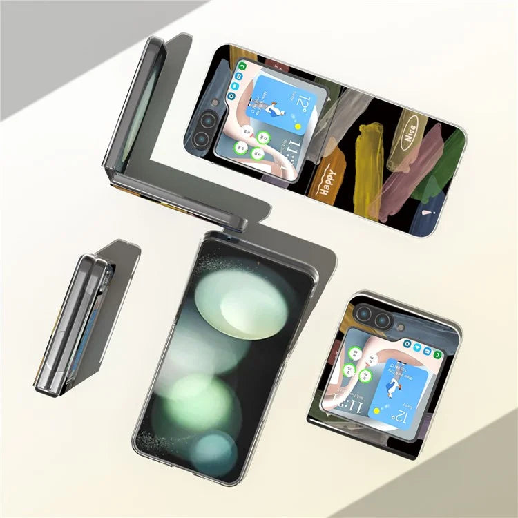 For Samsung Galaxy Z Flip5 5G Case Pattern Printing Anti-Scratch PC Phone Cover