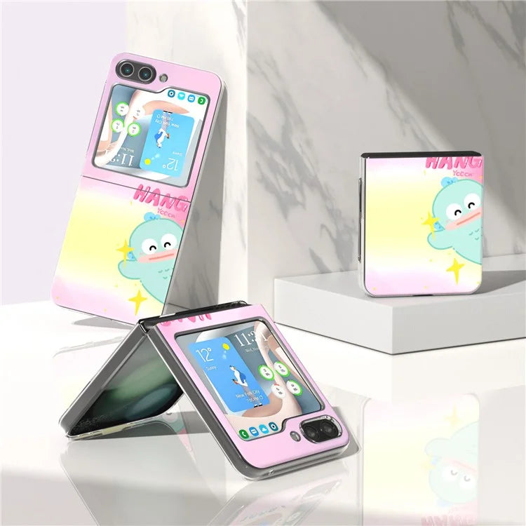 For Samsung Galaxy Z Flip5 5G Case Pattern Printing Anti-Scratch PC Phone Cover