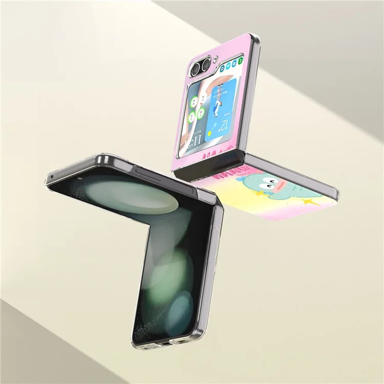 For Samsung Galaxy Z Flip5 5G Case Pattern Printing Anti-Scratch PC Phone Cover