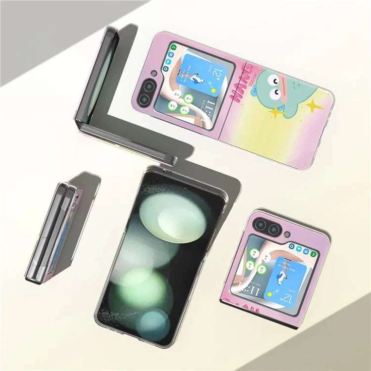 For Samsung Galaxy Z Flip5 5G Case Pattern Printing Anti-Scratch PC Phone Cover