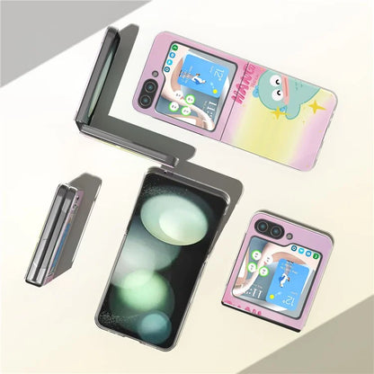 For Samsung Galaxy Z Flip5 5G Case Pattern Printing Anti-Scratch PC Phone Cover