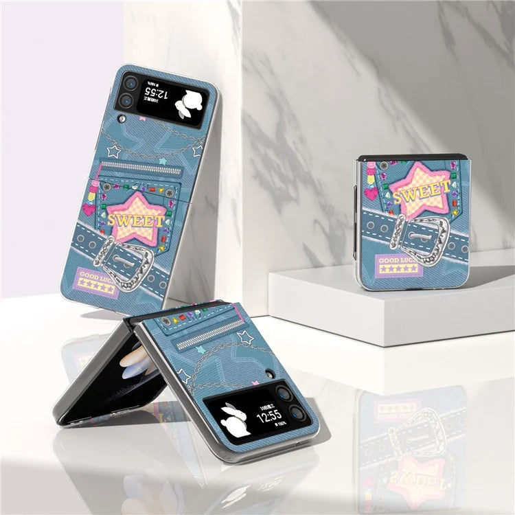 For Samsung Galaxy Z Flip4 5G Case Shockproof PC Pattern Printing Phone Cover