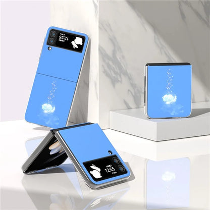For Samsung Galaxy Z Flip4 5G Case Shockproof PC Pattern Printing Phone Cover