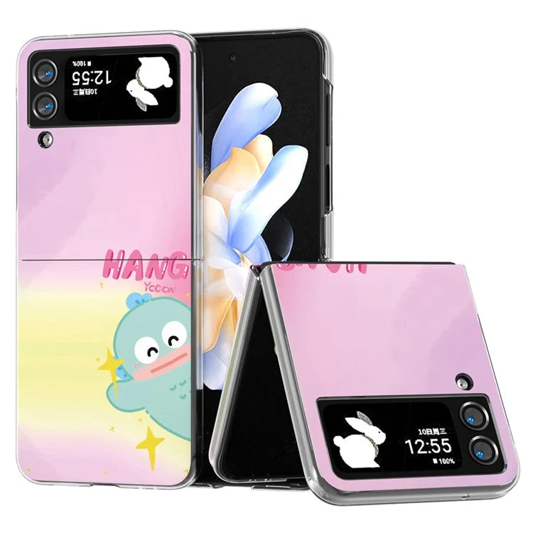 For Samsung Galaxy Z Flip4 5G Case Shockproof PC Pattern Printing Phone Cover