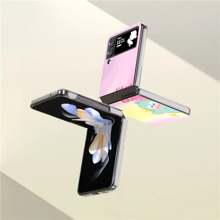 For Samsung Galaxy Z Flip4 5G Case Shockproof PC Pattern Printing Phone Cover