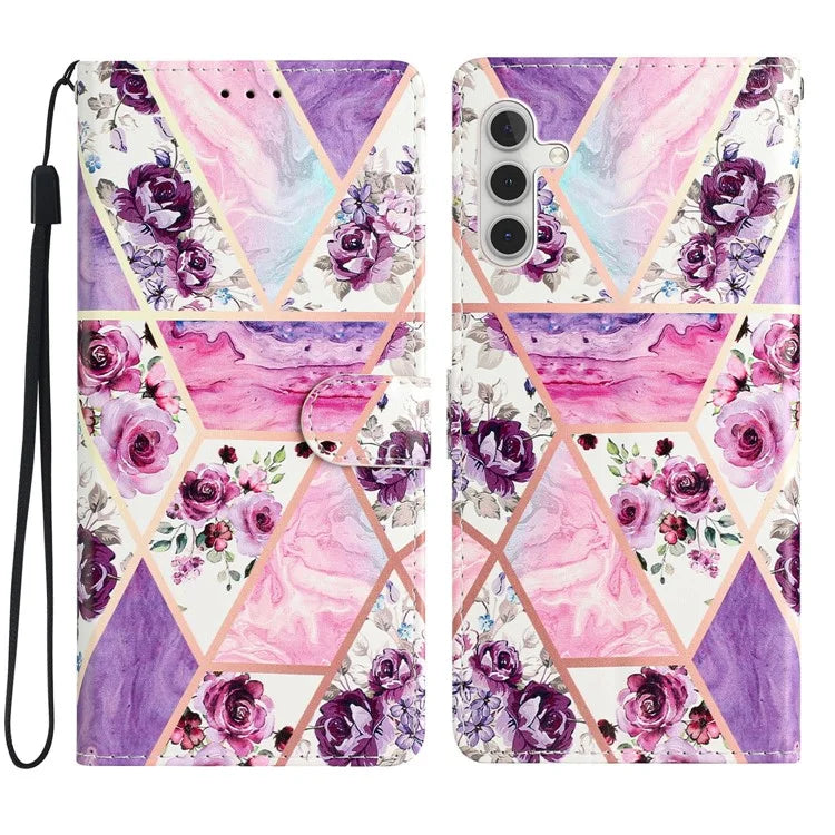 For Samsung Galaxy A15 5G Case Wallet PU Leather Pattern Print Phone Cover