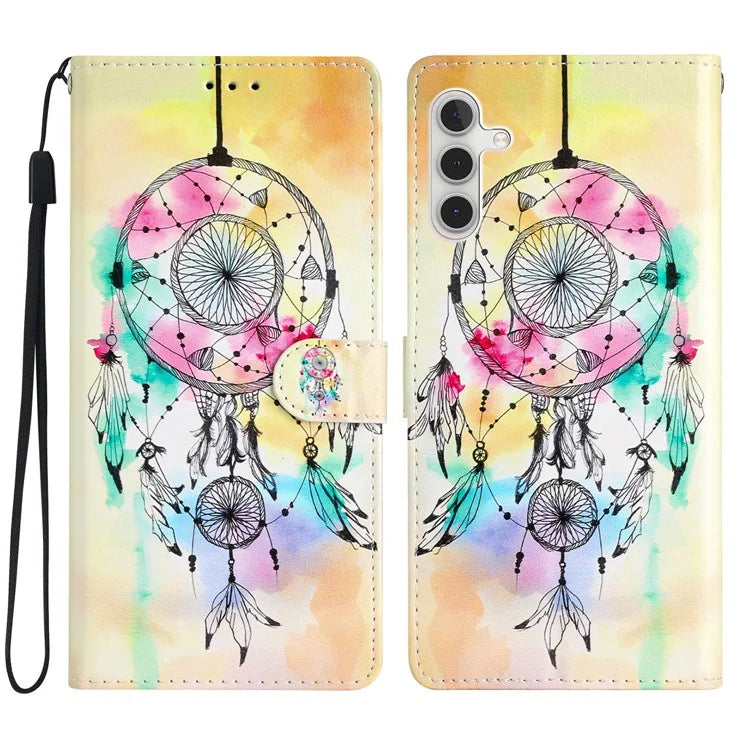 For Samsung Galaxy A15 5G Case Wallet PU Leather Pattern Print Phone Cover