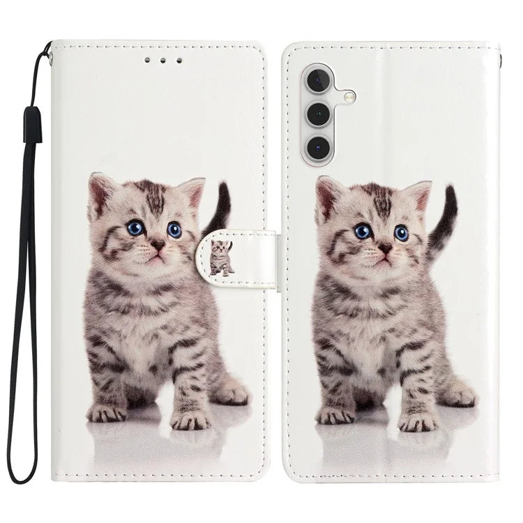 For Samsung Galaxy A15 5G Case Wallet PU Leather Pattern Print Phone Cover