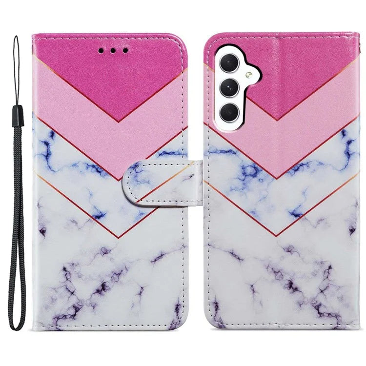 For Samsung Galaxy A15 5G Case Wallet PU Leather Pattern Print Phone Cover