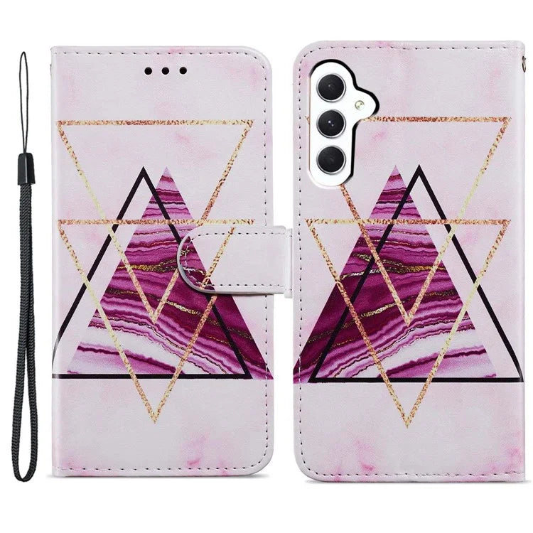 For Samsung Galaxy A15 5G Case Wallet PU Leather Pattern Print Phone Cover