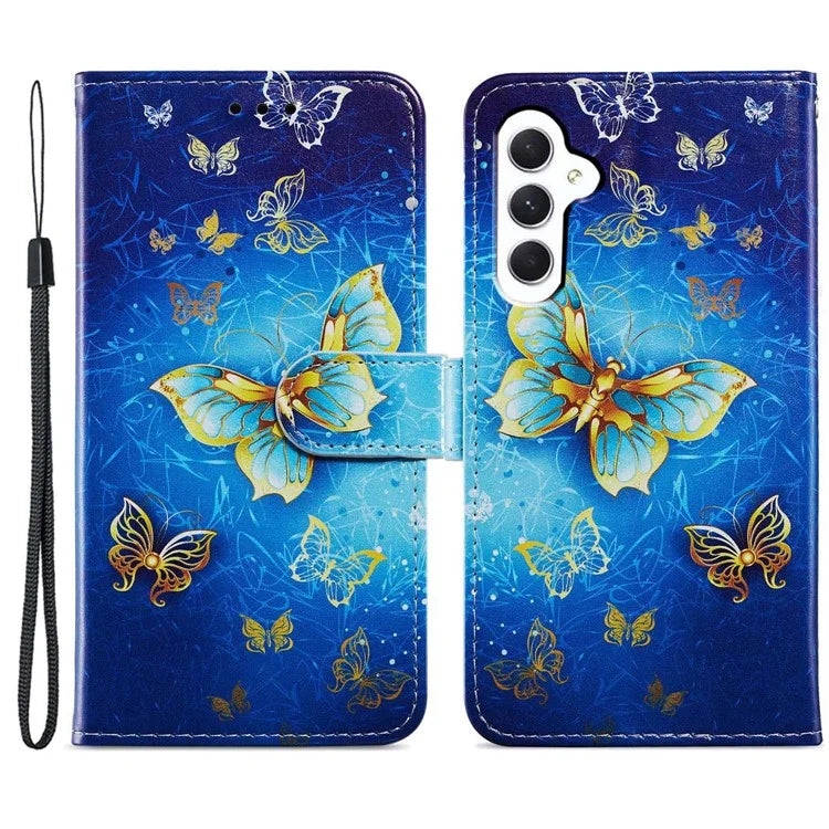 For Samsung Galaxy A15 5G Case Wallet PU Leather Pattern Print Phone Cover