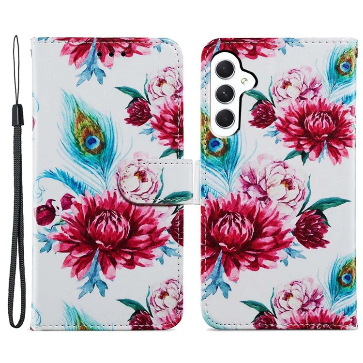 For Samsung Galaxy A15 5G Case Wallet PU Leather Pattern Print Phone Cover