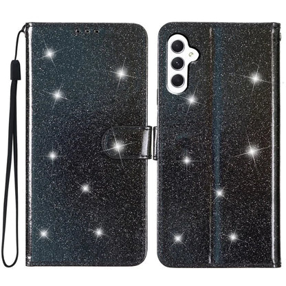 For Samsung Galaxy A15 5G Case PU Leather Wallet Glittery Phone Cover