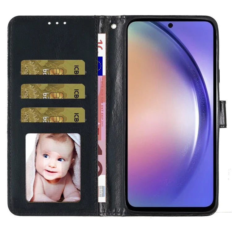 For Samsung Galaxy A15 5G Case PU Leather Wallet Glittery Phone Cover