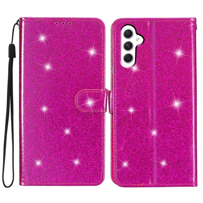 For Samsung Galaxy A15 5G Case PU Leather Wallet Glittery Phone Cover