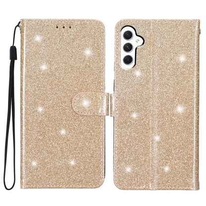 For Samsung Galaxy A15 5G Case PU Leather Wallet Glittery Phone Cover