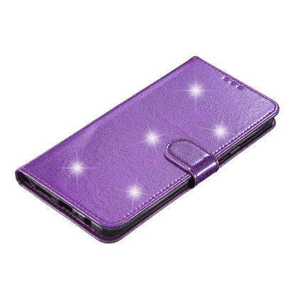 For Samsung Galaxy A15 5G Case PU Leather Wallet Glittery Phone Cover