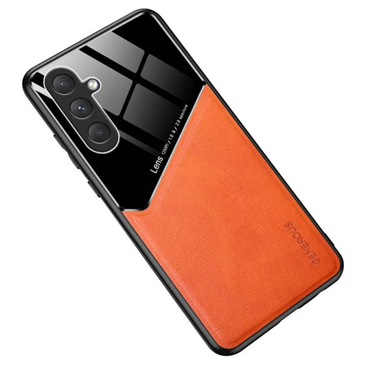 For Samsung Galaxy M54 5G / F54 5G Case Precise Cutout Leather Coated TPU+PC Phone Cover