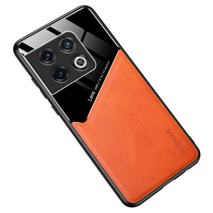 For OnePlus 10 Pro 5G Cover Leather+TPU+PC Phone Back Case Support Magnetic Car Holder