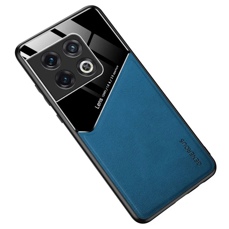 For OnePlus 10 Pro 5G Cover Leather+TPU+PC Phone Back Case Support Magnetic Car Holder