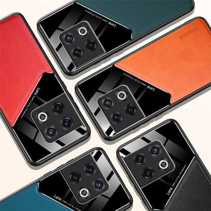 For OnePlus 10 Pro 5G Cover Leather+TPU+PC Phone Back Case Support Magnetic Car Holder