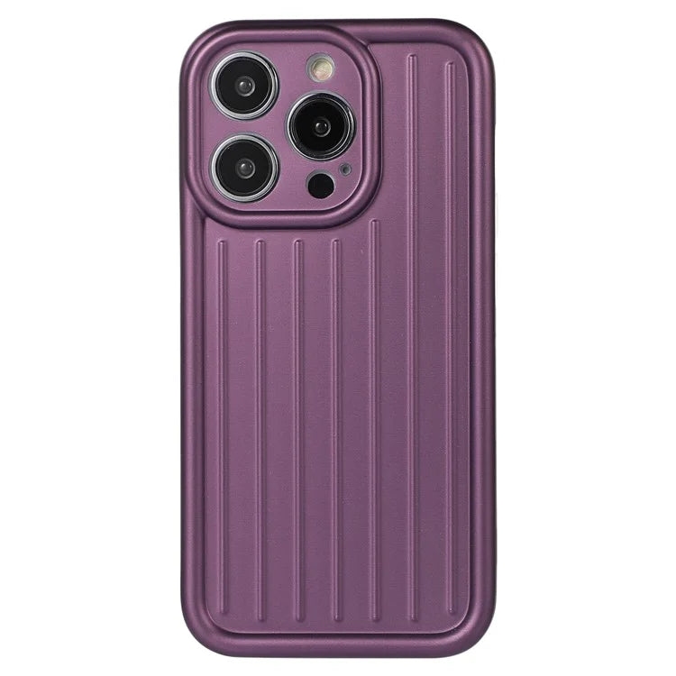For iPhone 14 Pro Max Case Soft TPU 3D Striped Pattern Design IMD Phone Cover