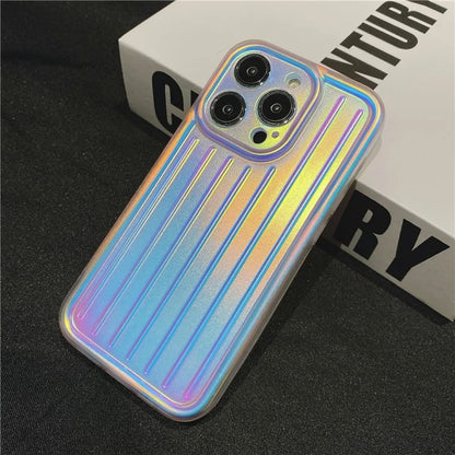 For iPhone 14 Pro Max Case Soft TPU 3D Striped Pattern Design IMD Phone Cover