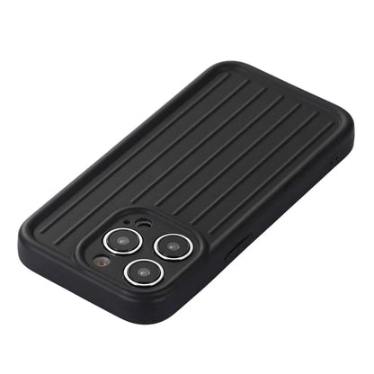 For iPhone 14 Pro Max Case Soft TPU 3D Striped Pattern Design IMD Phone Cover