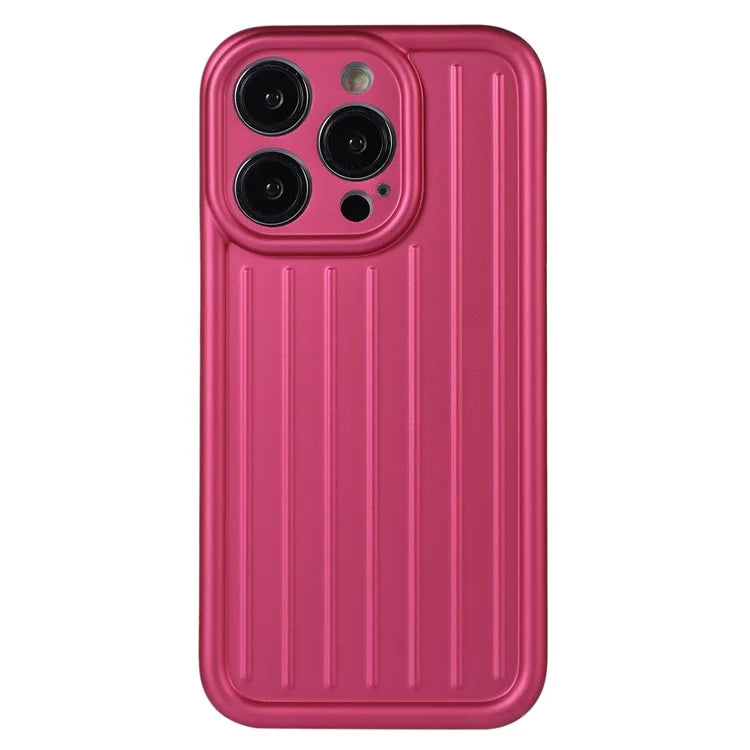 For iPhone 14 Pro Max Case Soft TPU 3D Striped Pattern Design IMD Phone Cover