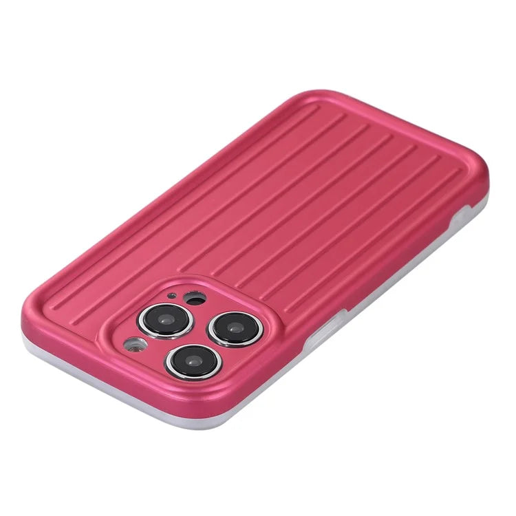For iPhone 14 Pro Max Case Soft TPU 3D Striped Pattern Design IMD Phone Cover