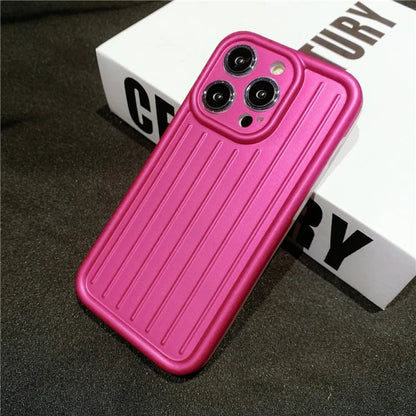 For iPhone 14 Pro Max Case Soft TPU 3D Striped Pattern Design IMD Phone Cover